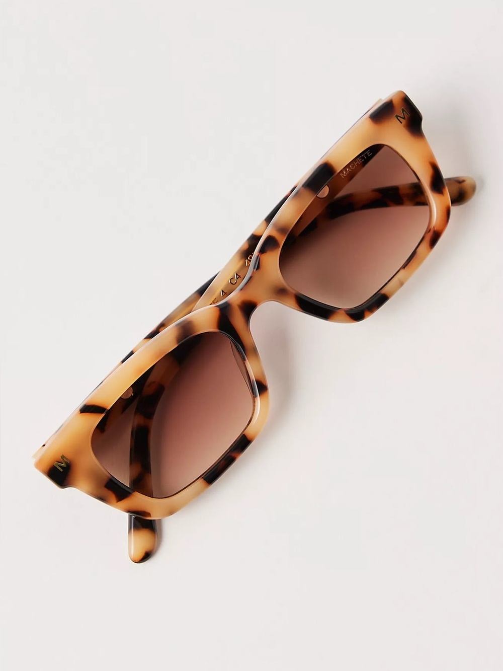 Machete The Ruby Rectangle Sunglasses
 New in Box NIB Blonde Tortoise
